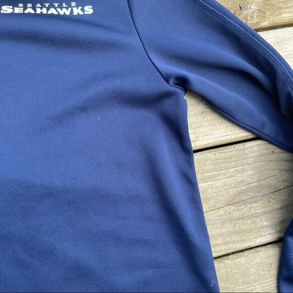 NFL Team Apparel Seattle Seahawks 1/4 Zip Pullover TX3 Warm Size Medium - Picture 8 of 8